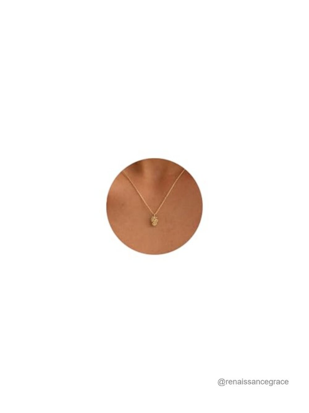 14K Gold Plated Woodland Pendant Necklace Dainty Nature Jewelry Gift